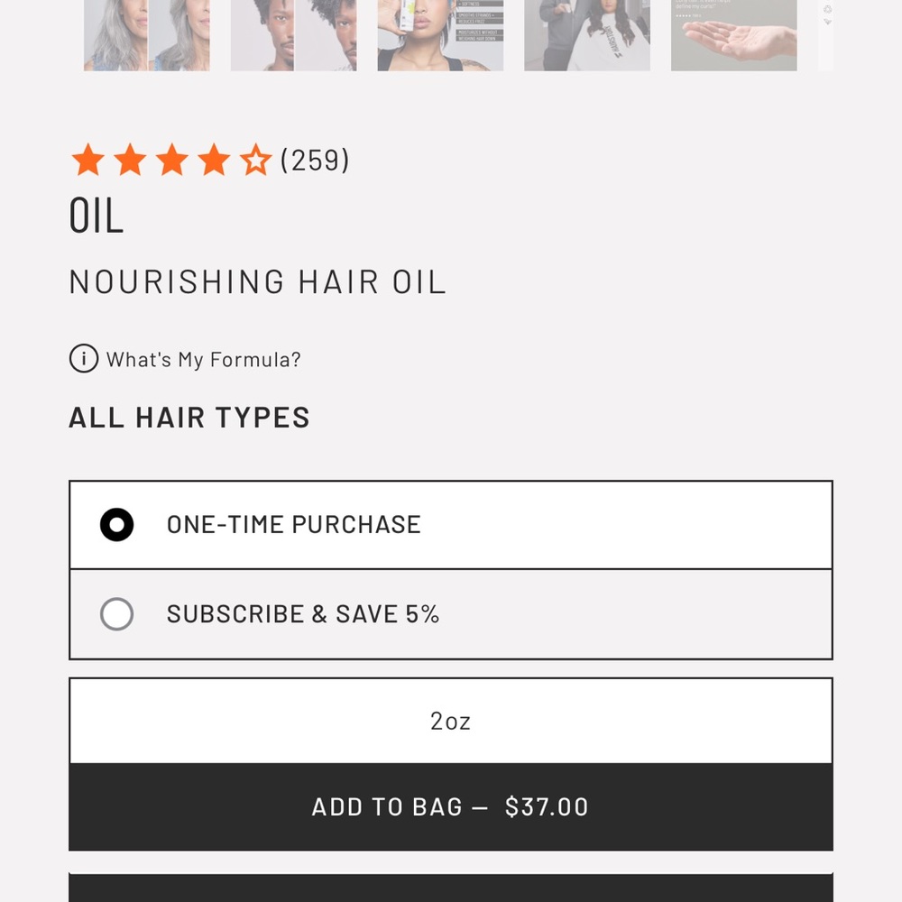 Hairstory Hair Oil & Glass Decanter, 2 fl oz, NWB - Picture 6 of 10